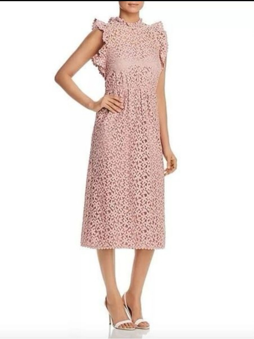 kate spade Blush Pink Floral Lace Maxi Dress Size 4